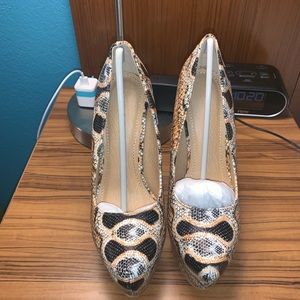 Python (fake python) skin heels